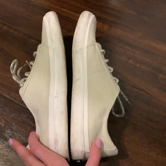 SOLD Off White Canvas Sperry Top-Sider - Picture 4 of 8